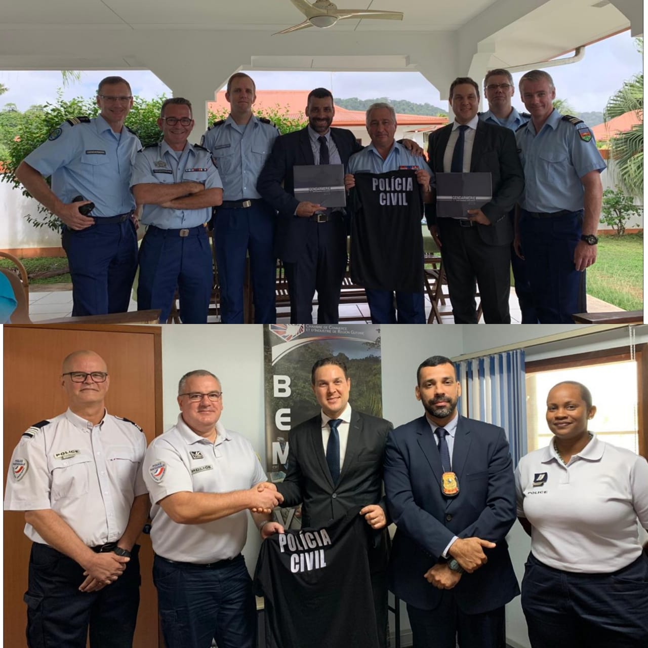 POLÍCIA CIVIL DO AMAPÁ REALIZA VISITAS INSTITUCIONAIS ÀS POLÍCIAS FRANCESAS